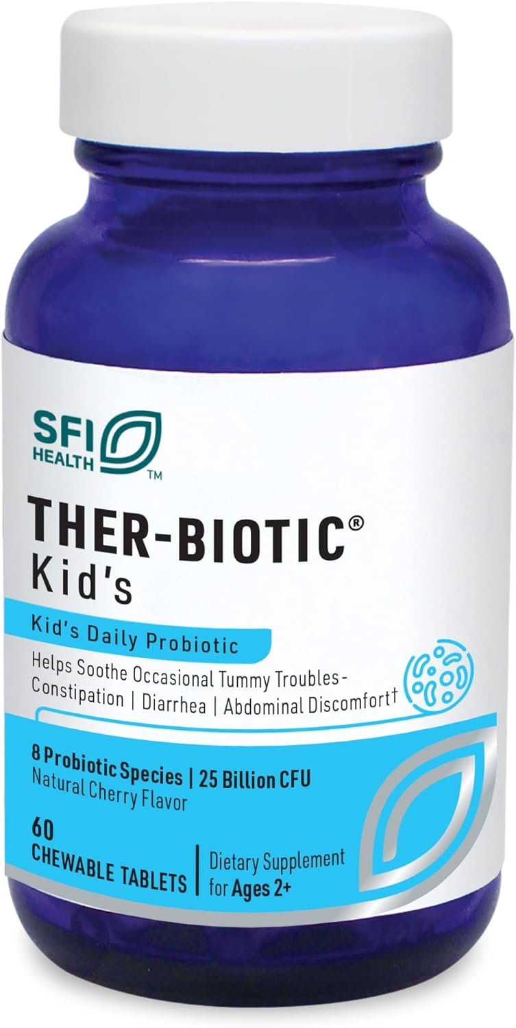 Klaire-Labs-Ther-Biotic---Probiótico-masticable-para-niños,-186