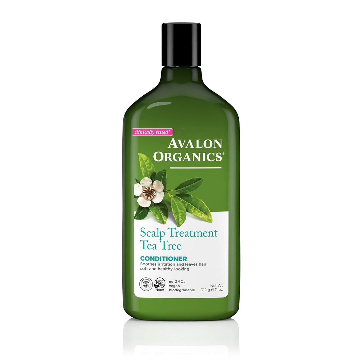 Avalon-Organics-Acondicionador,-árbol-de-té-para-tratamiento-del-cuero-cabelludo,-604
