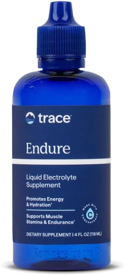 Trace-Minerals-Research,-Endure,-Electrolitos-de-rendimiento,-botella--de-4-onzas---------160