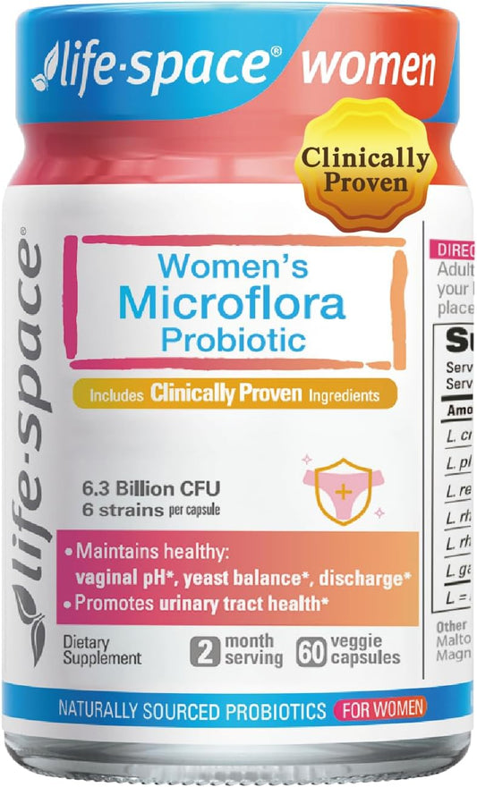Life-Space-Suplemento-probiótico-de-microflora-para-mujer,-incluyendo-9