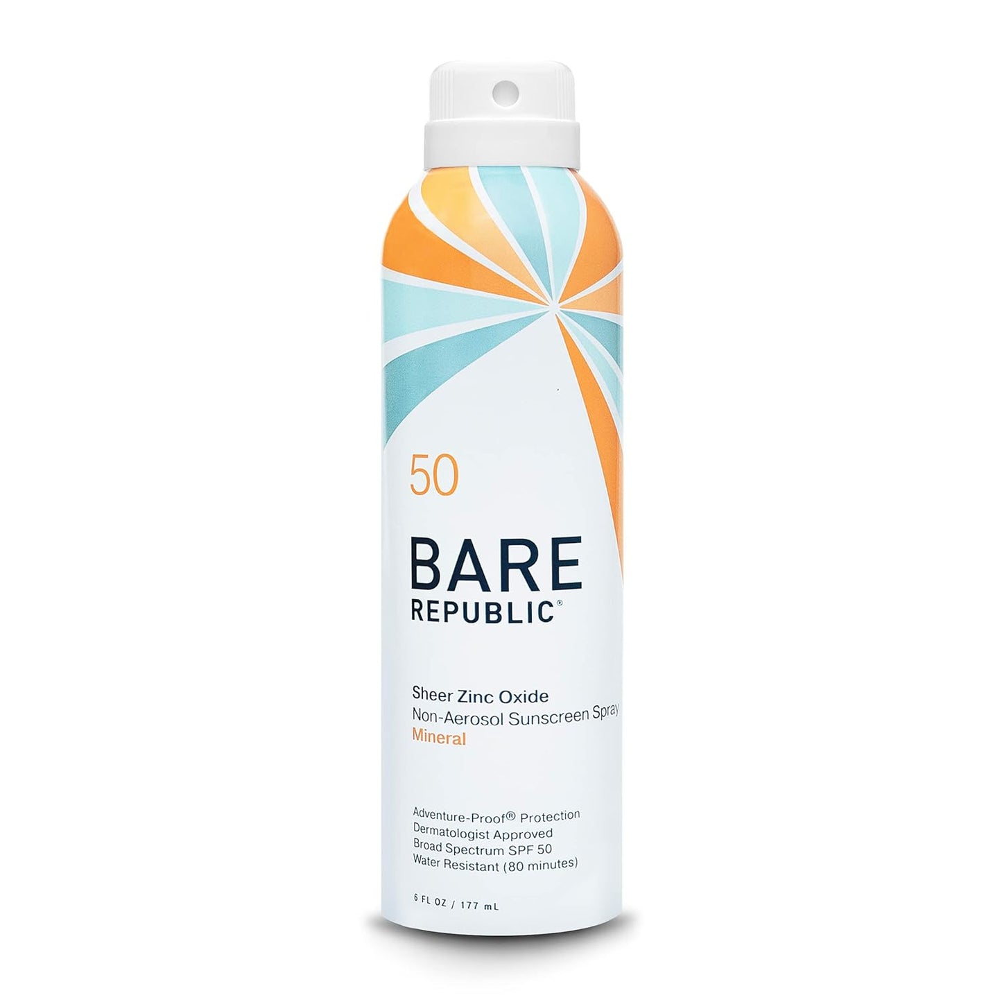 Mineral-Sunscreen-SPF-50-Sunblock-Spray,-Sheer-and-Non-Greasy-Finish,-126