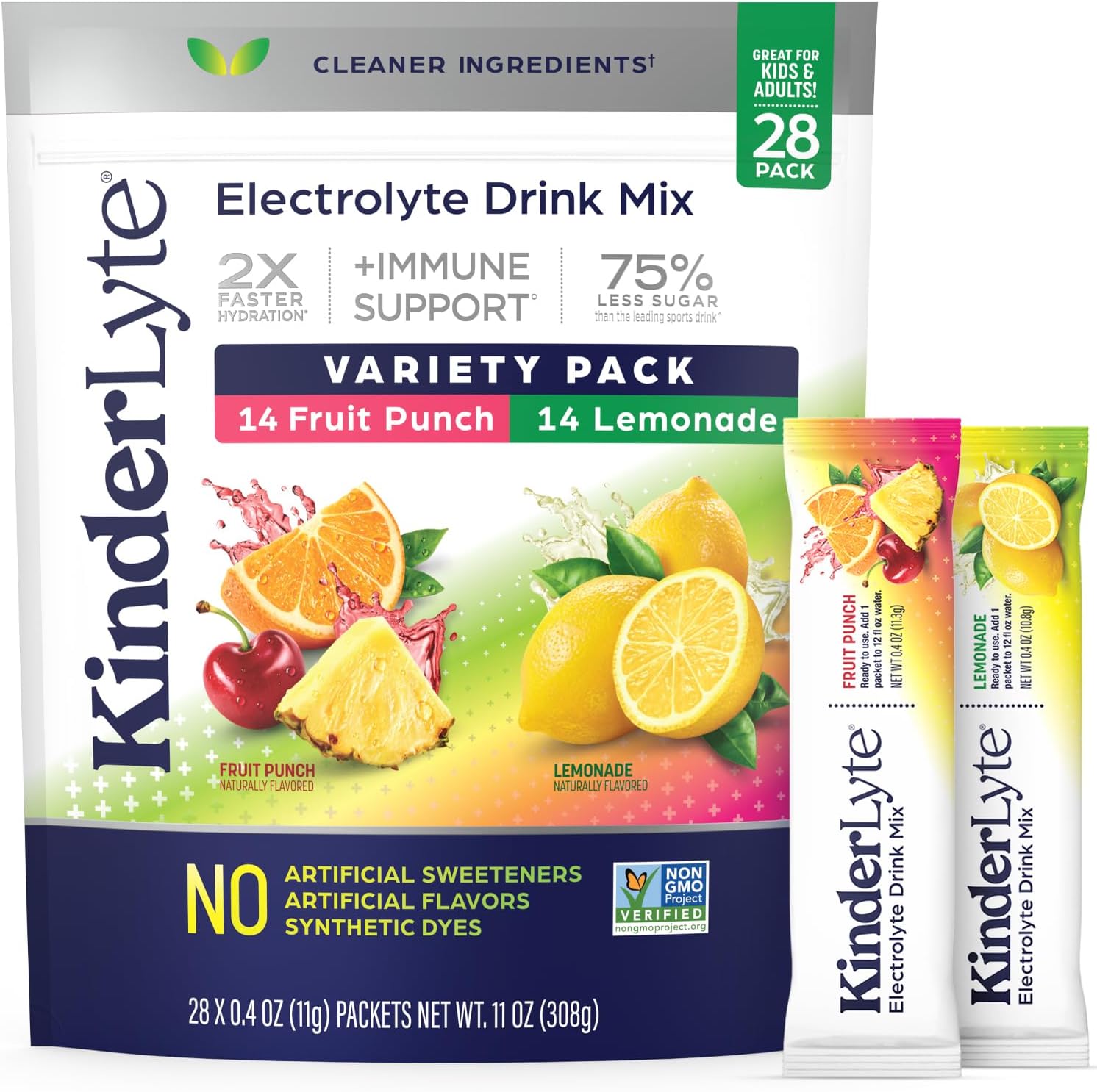 Kinderlyte-Polvo-de-electrolitos-para-niños-y-adultos,--paquete-variado-de-mezcla-de-bebidas,-paquetes-50