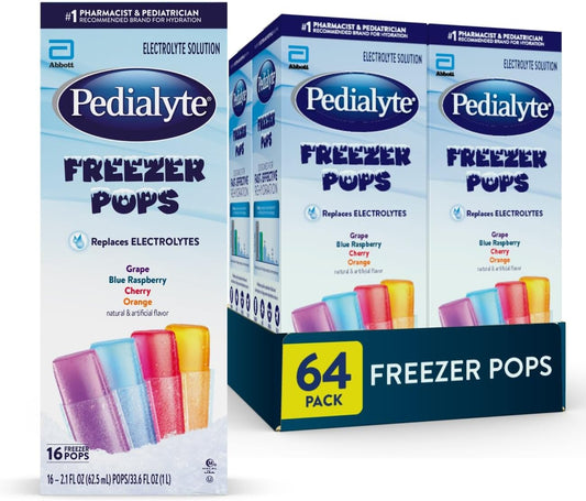 Pedialyte-Paletas-congeladoras-con-solución-de-electrolitos,-paquete--variado-de-hidratación,-uva,-frambuesa-azul,-cereza-424