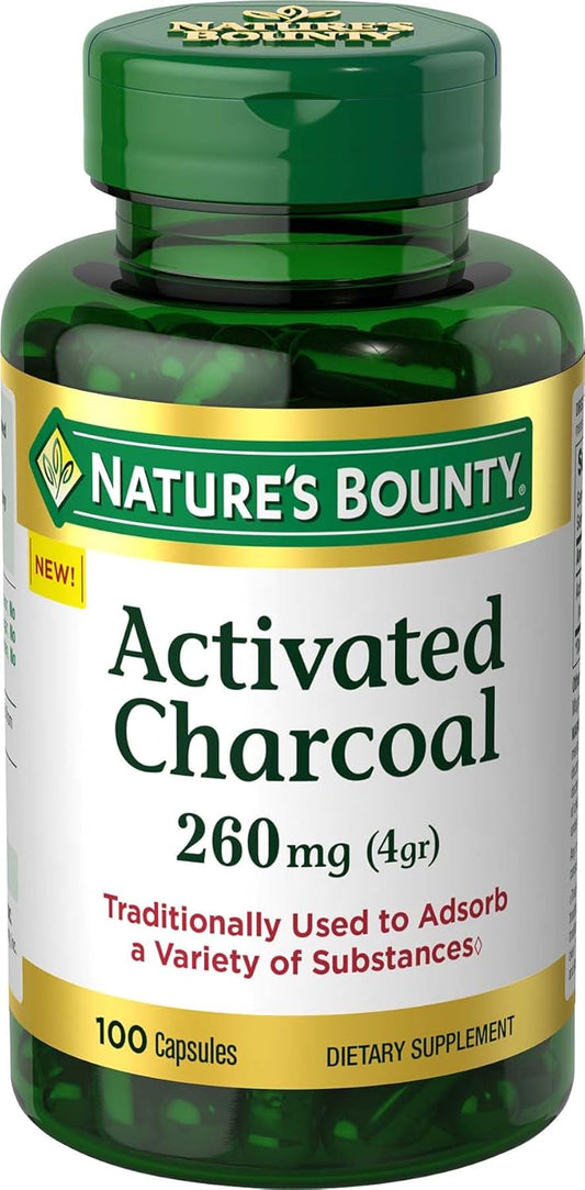 Nature's-Bounty-Carbón-activado-260-mg,-100-cápsulas,-551