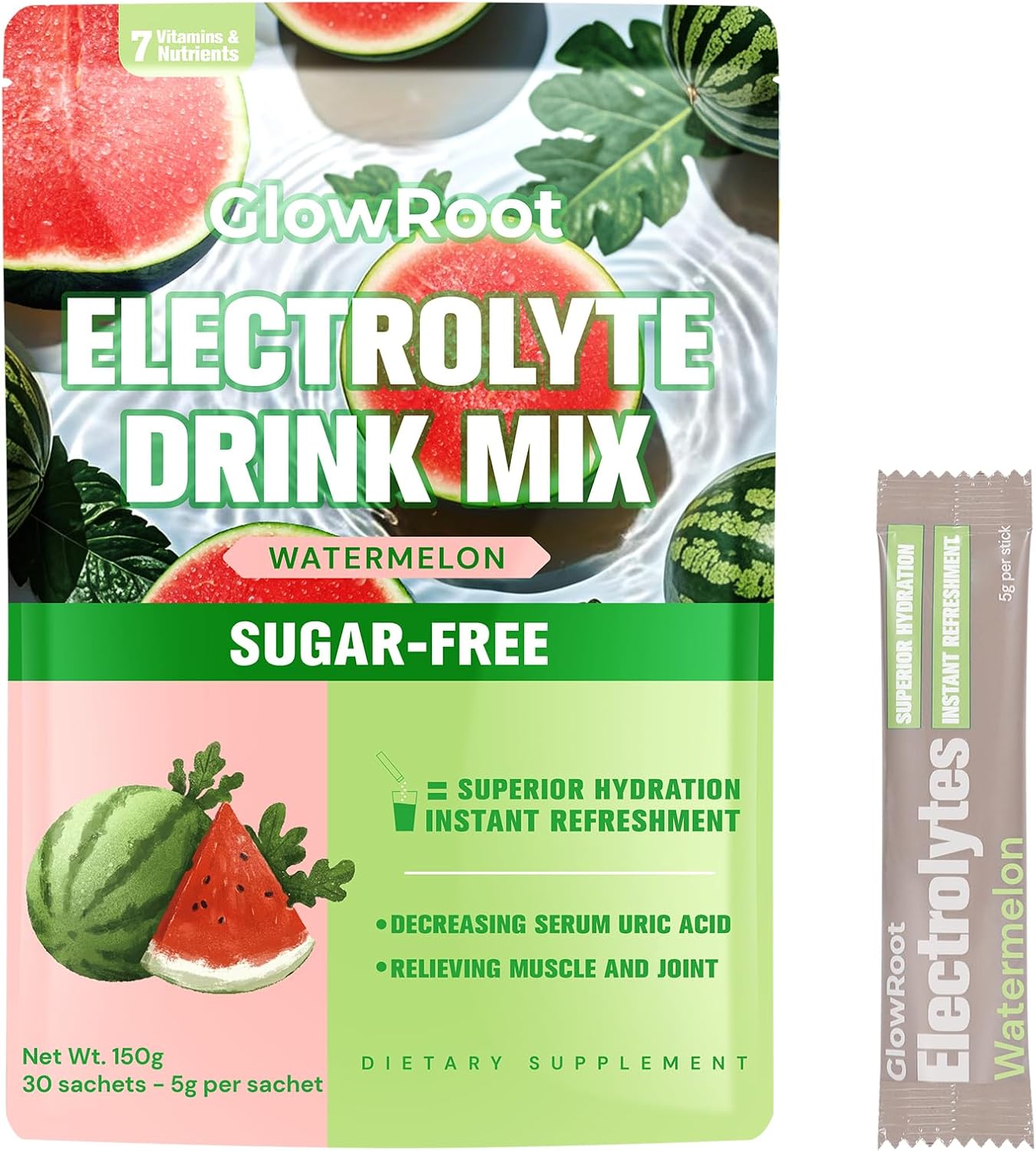 Bebida-diaria-de-electrolitos,-sabor-a-sandía,-30--paquetes-de-varillas-de-0.18-onzas-(0.18-31