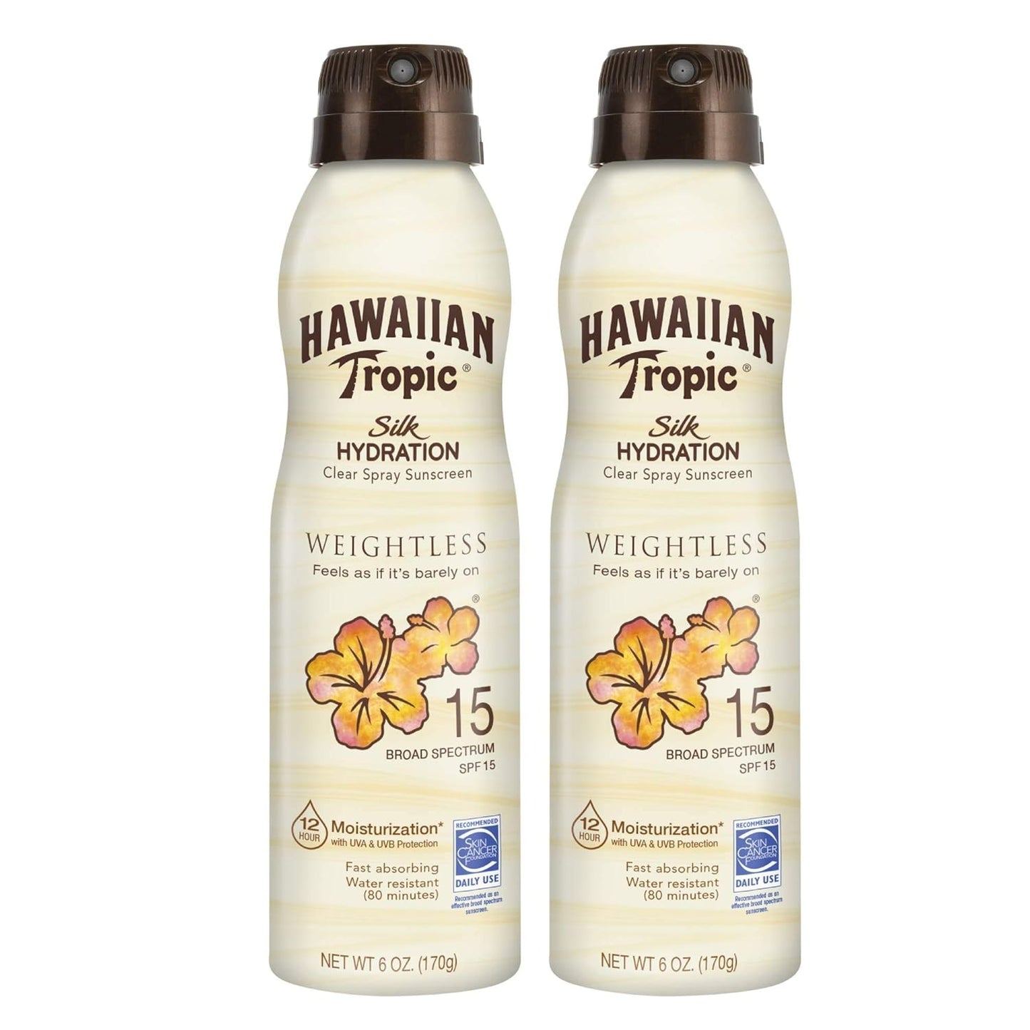 Weightless-Hydration-Clear-Spray-Sunscreen-SPF-15,-6oz-Twin-Pack-637