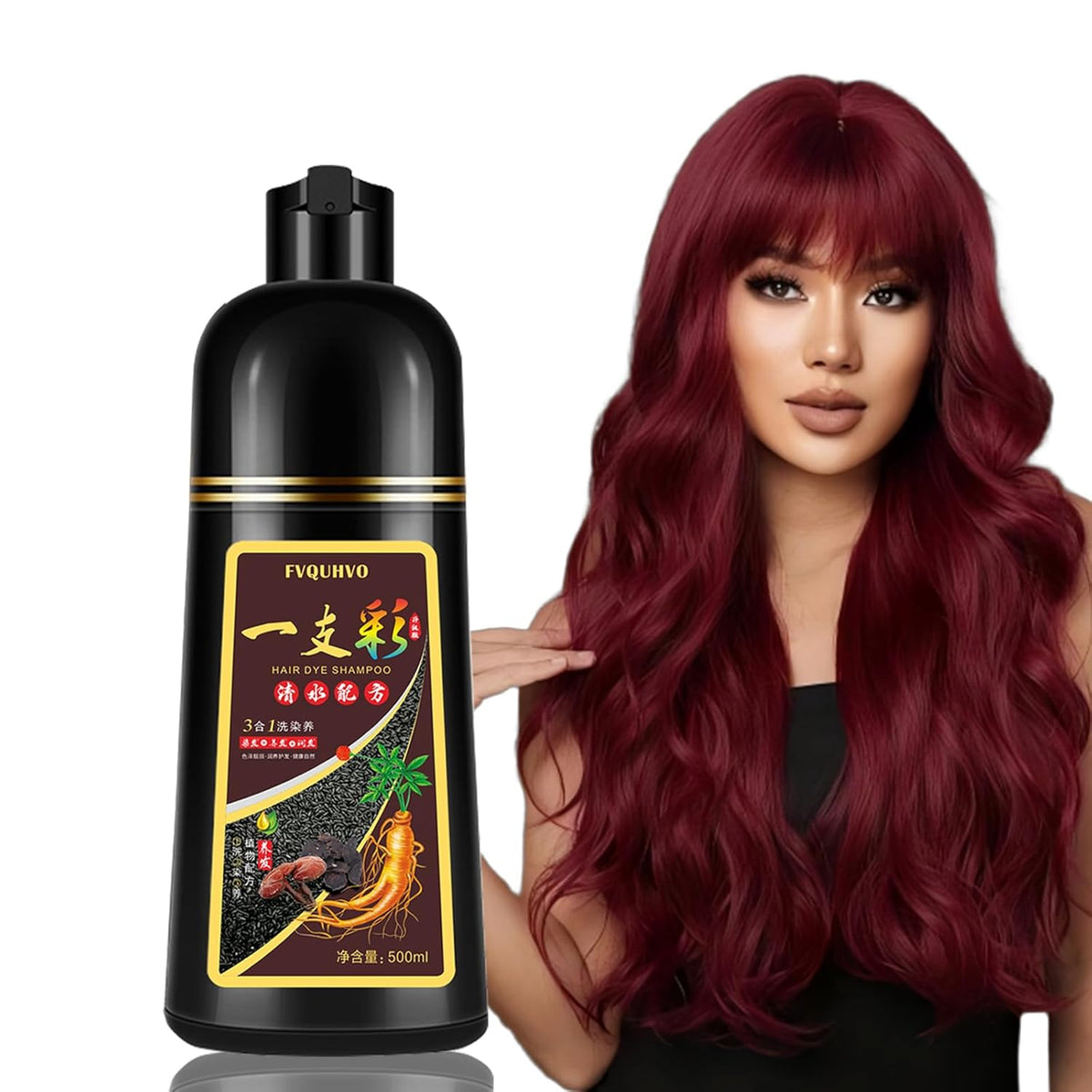 Champú-de-tinte-para-el-cabello-rojo,-champú-instantáneo-de-color-884
