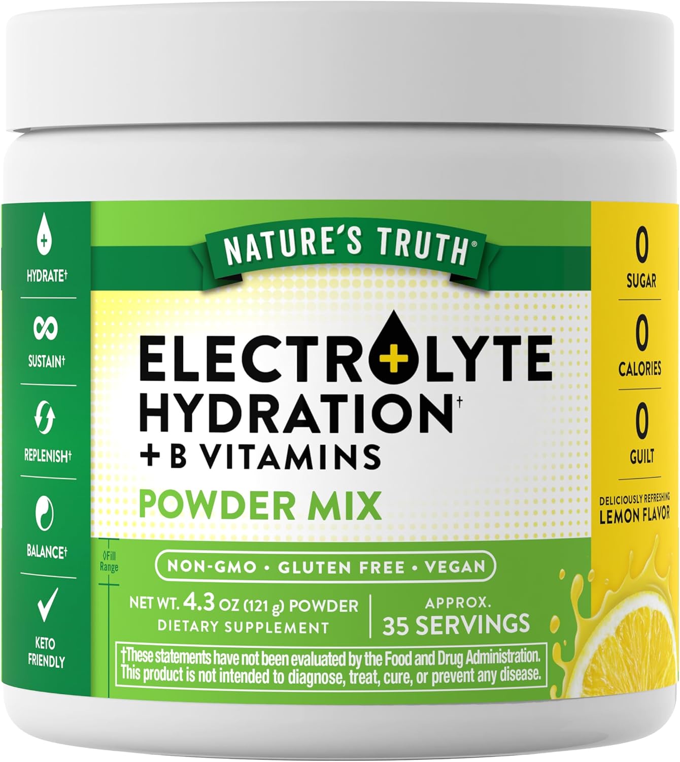 Nature's-Truth-Electrolitos-en-polvo-|-Sin-azúcar--|-con-vitaminas-B-|-Sabor-refrescante-226
