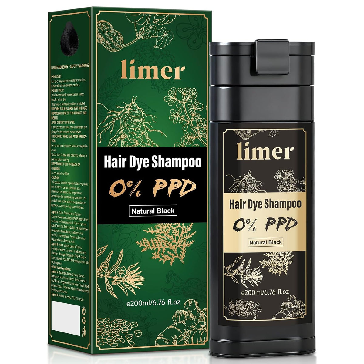 Limer-Champú-Tinte-para-el-Cabello-Libre-de-PPD-Negro-Natural-213