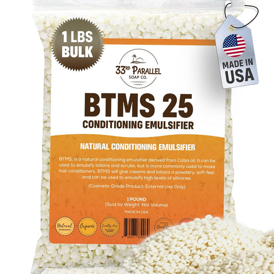 33RD-PARALEL-|-Emulsionante-acondicionador-BTMS-25-(1-libra/16-onzas)-|-346