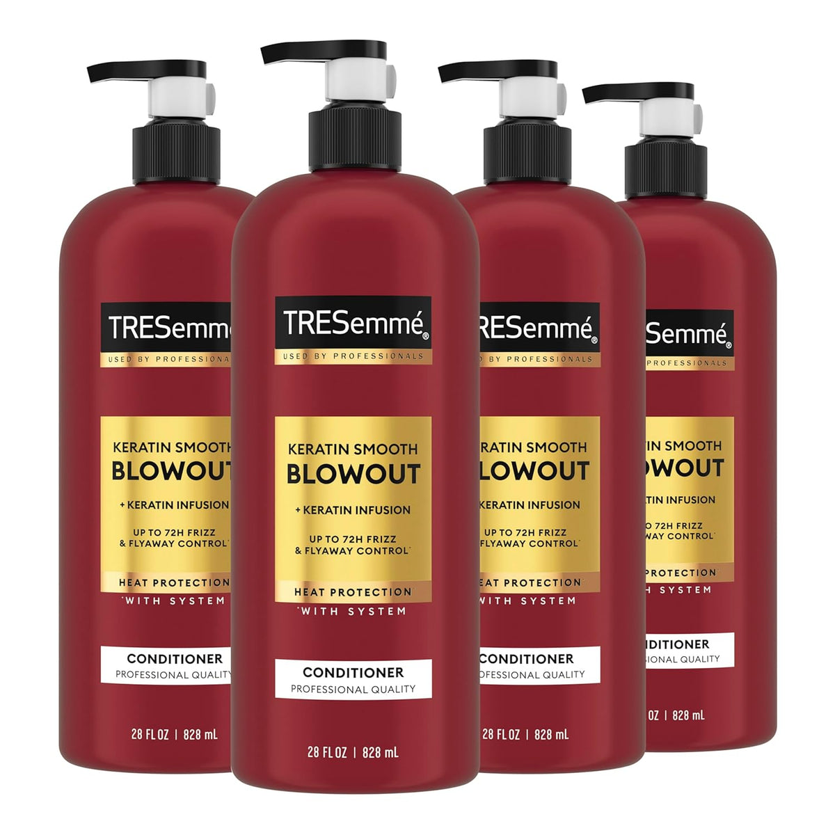 TRESemmé-Acondicionador-suave-de-queratina,-paquete-de-4-para-cabello-encrespado,-1310