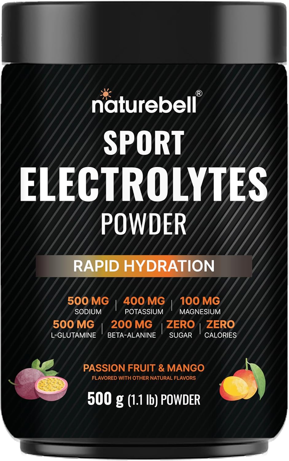 Polvo-de-electrolitos-deportivos-sin-azúcar,-17.64-oz--(52-porciones)-|-Mezcla-de-bebida-de-313